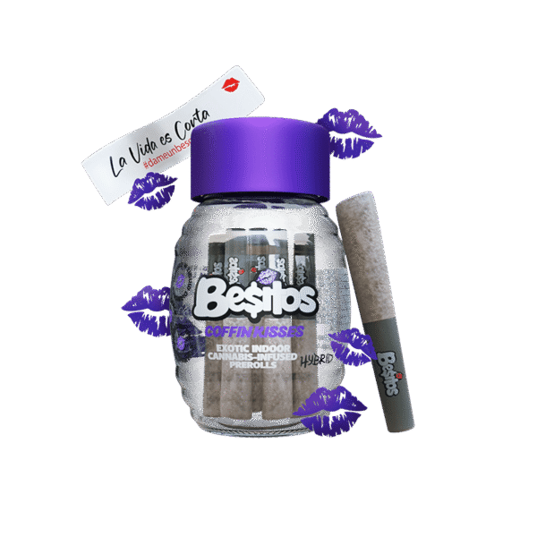 Besos Coffin Kisses, besos pre rolls, besos infused pre rolls, besos cannabis infused pre rolls, besos cart real or fake,